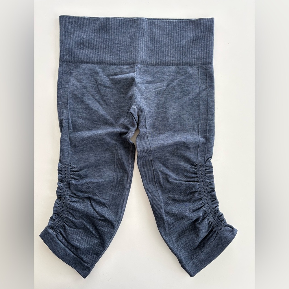 Lululemon In The Flow Cropped Ruched Seamless Athletic Yoga Leggings 6